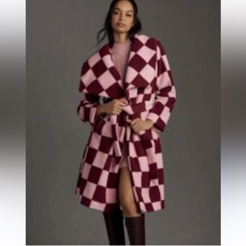 Anthropologie HUTCH Juni Wrap Coat - Purple